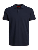Jack & Jones (12240695) Men's JCOSPIRIT Tape Polo in 4 Color Options 1XL to 6XL
