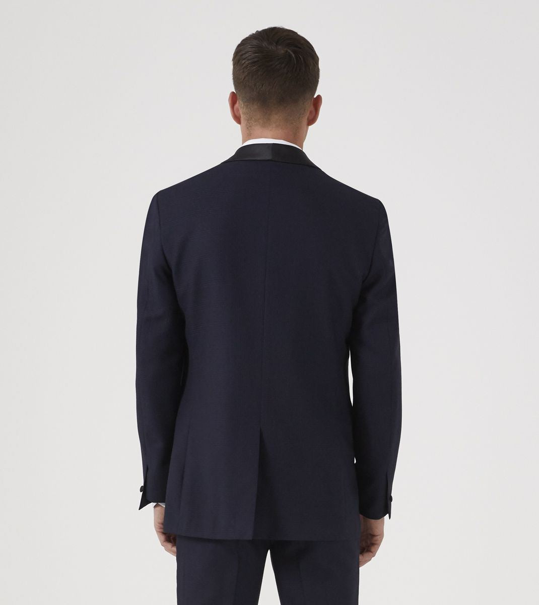 Skopes Newman Suit Jacket For Men's in Navy Shadow Check, 34S to 58L