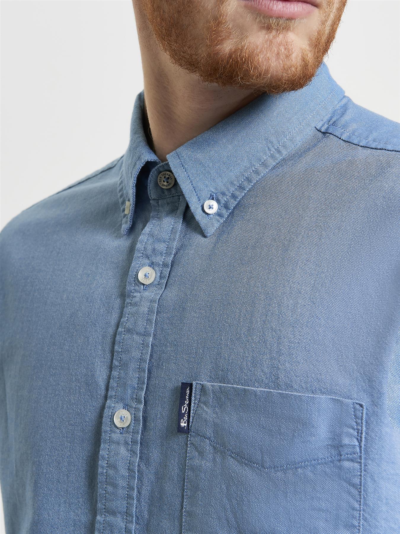 Ben Sherman Signature Oxford Short Sleeve Shirt For Men in 2 Colours, 2XL-5XL