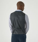 Skopes Atkinson Suit Waistcoat For Men in Teal Blue Corduroy, 34R to 62R