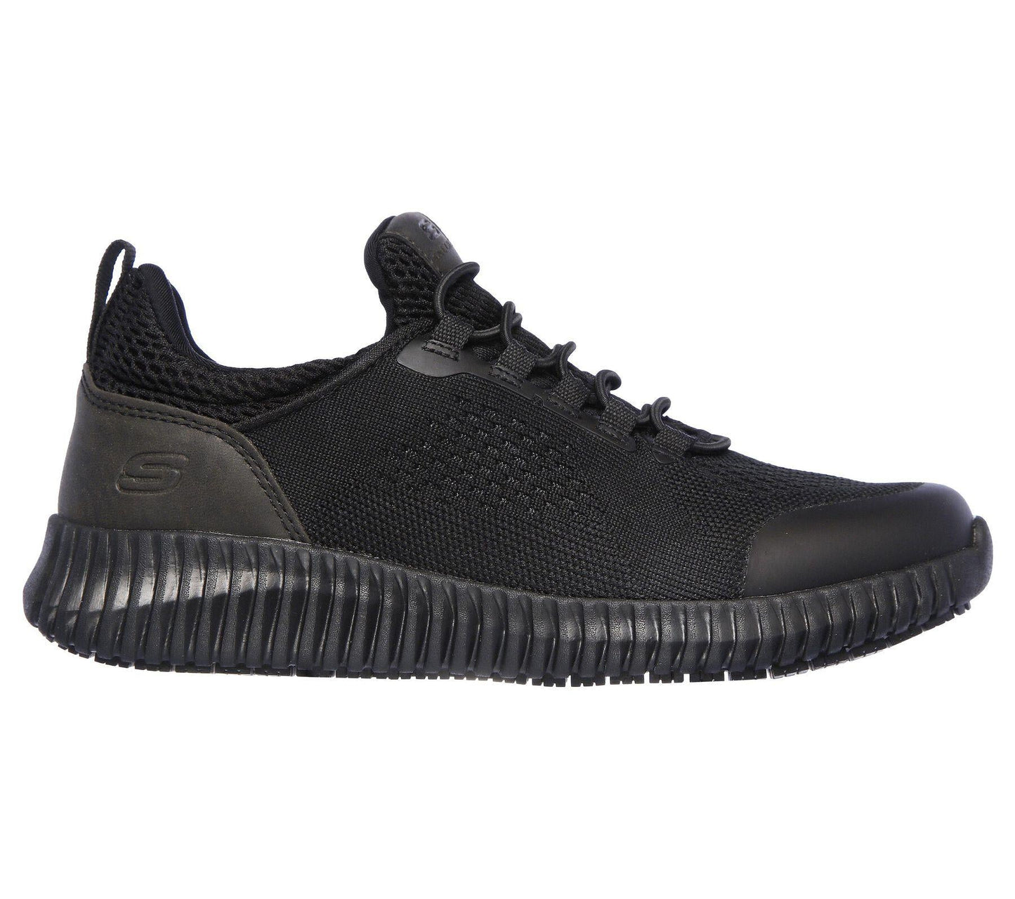 Skechers Women's Work Relaxed Fit Cessnock-Carrboro SR Shoes in Black 3 to 9