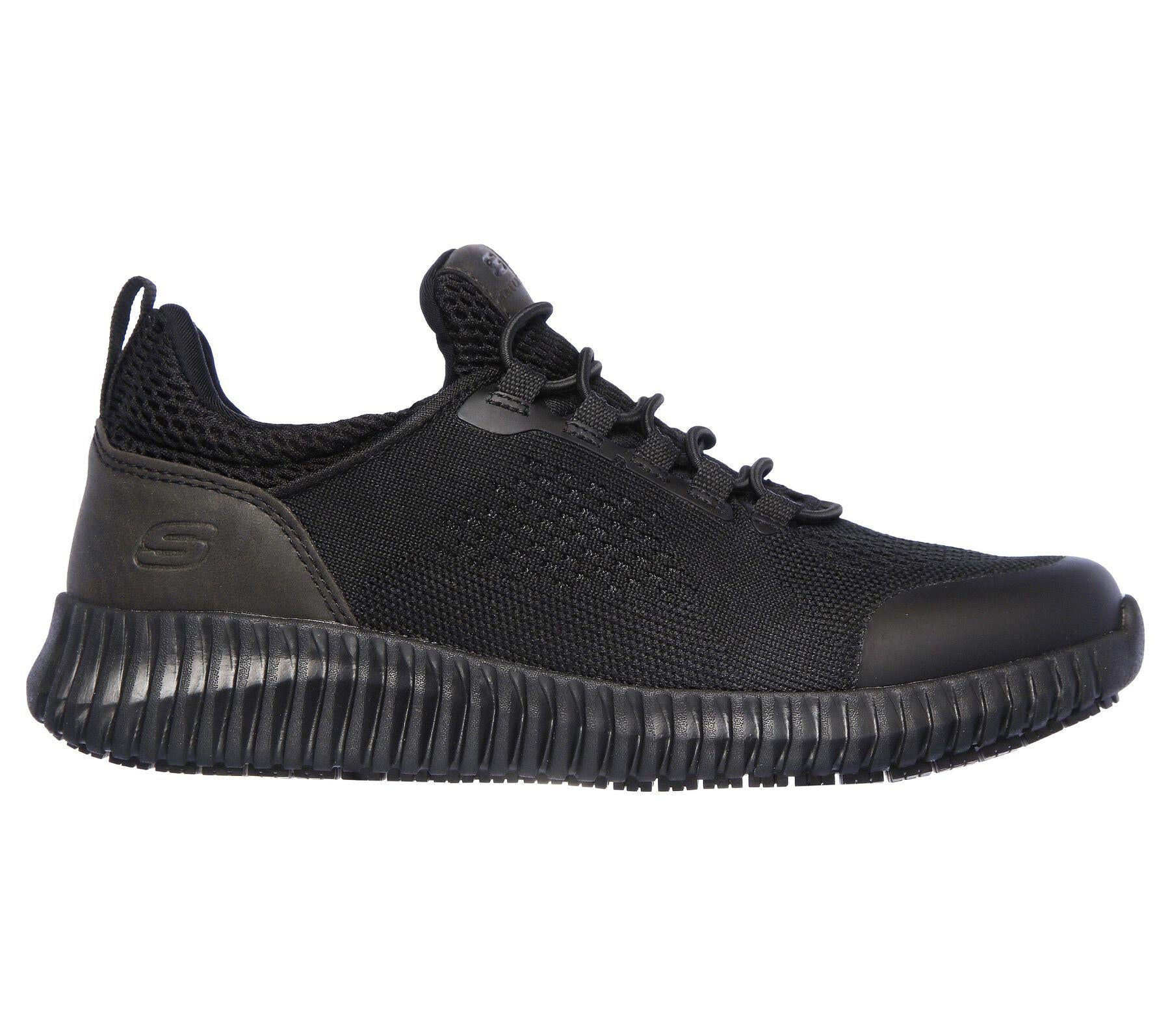 Skechers Women's Work Relaxed Fit Cessnock-Carrboro SR Shoes in Black 3 to 9