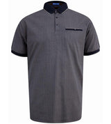 D555 SCARBOROUGH Printed Polo Shirt For Men (Tall) in Navy, LT-1XLT