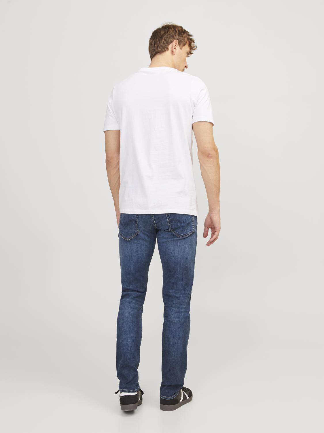 Jack & Jones Slim Jeans For Men - JJIGLENN JJICON JJ 057 50SPS NOOS in Blue Denim, 26W-38W