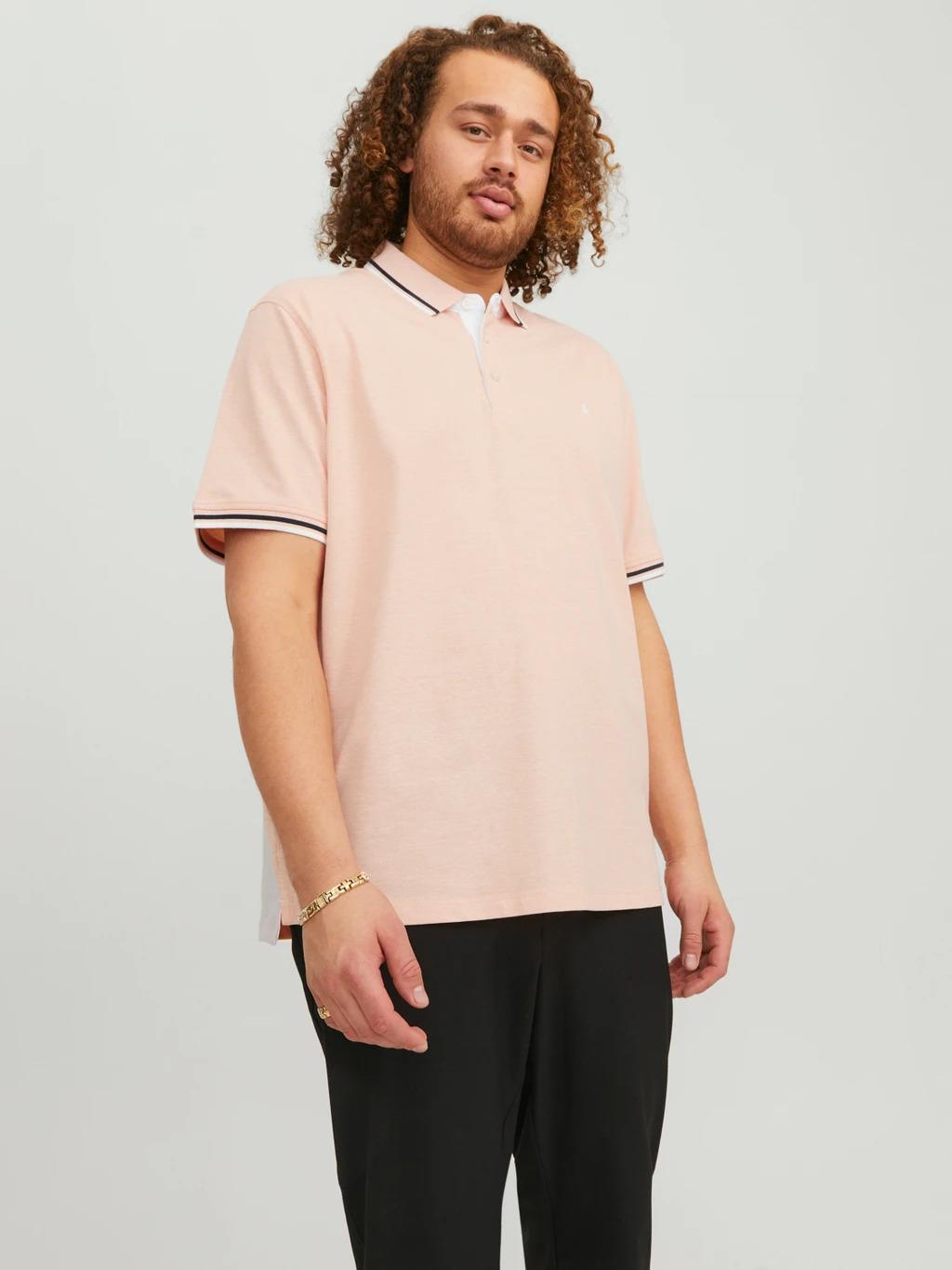 Jack & Jones (12143859) Men's Plus Size JJEPAULOS Polo Shirt in 6 Colours 2XL to 6XL