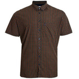 Ben Sherman Signature House Check Short Sleeve Shirt For Mens (0059144) in Pale Blue, 2XL-5XL
