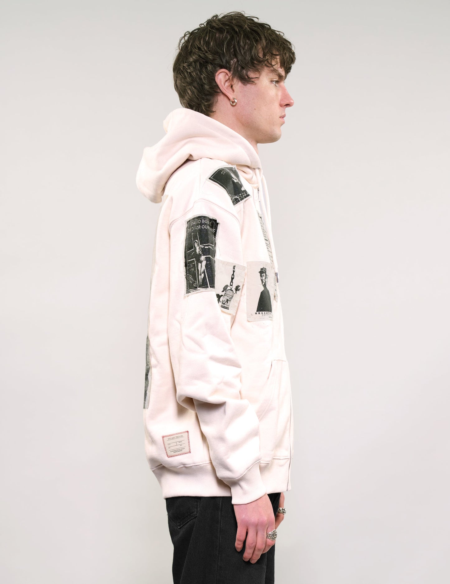 ST Multipatch Zip Hoodie in Ecru