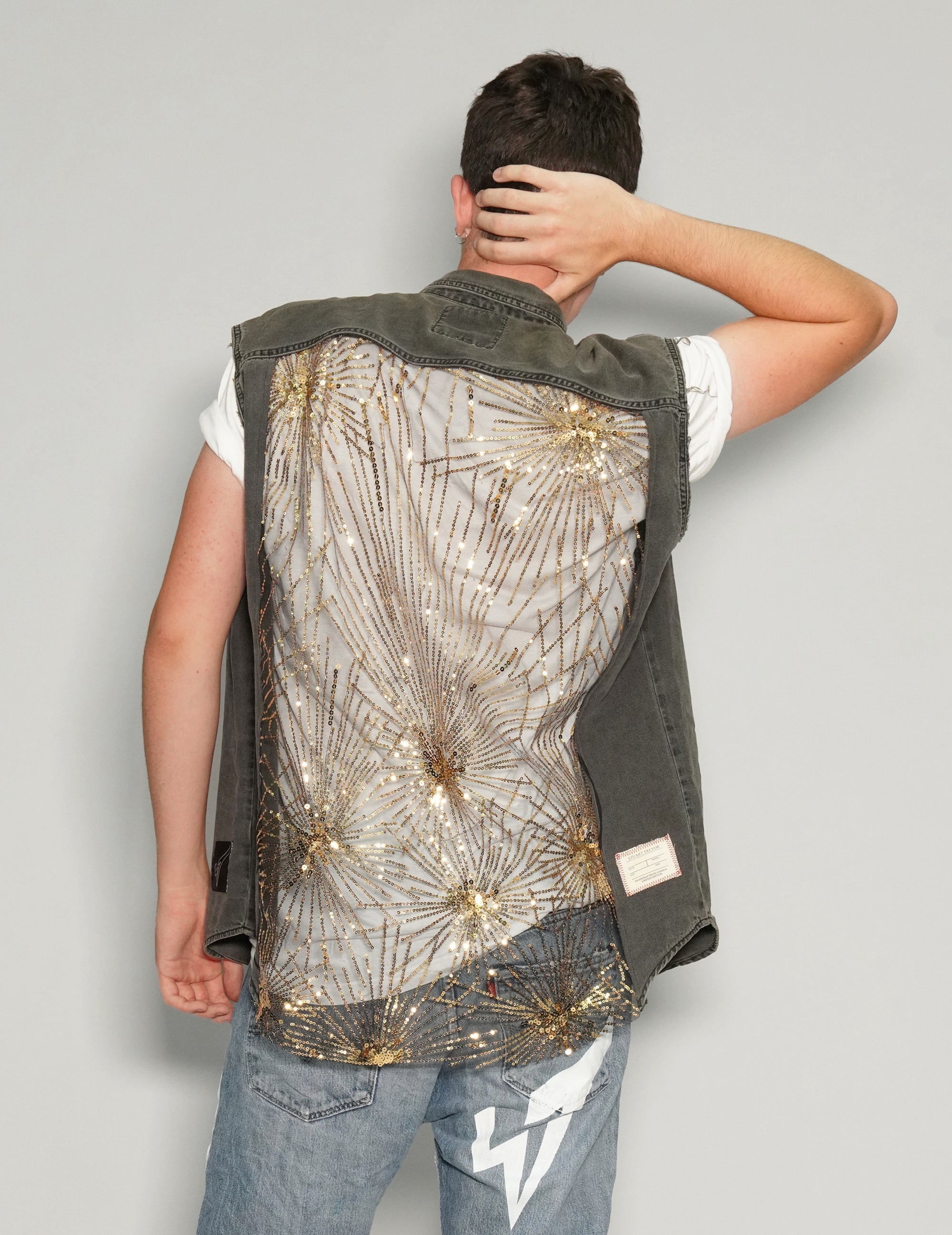 Party Back Denim Vest.