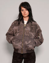 MA-1 Patched Bomber in Grey Camo