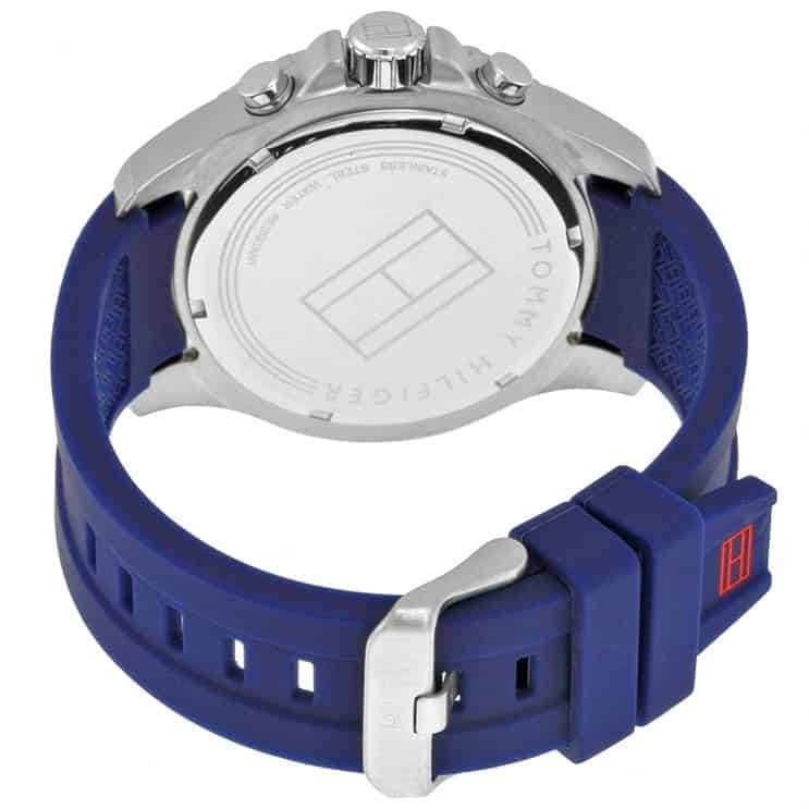 Tommy Hilfiger Men’s Watch Silicone Blue Strap With Blue Dial And Silver Case 1791142