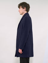 IMMORTAL Silverstone Frock Style Coat - Navy Waffle