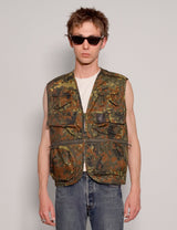 Tactical Gilet Jacket in Flecktarn Camo