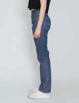 'Love Will Tear Us Apart' Jeans in Blue