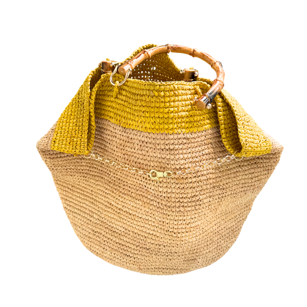 Chainette with Bamboo handles