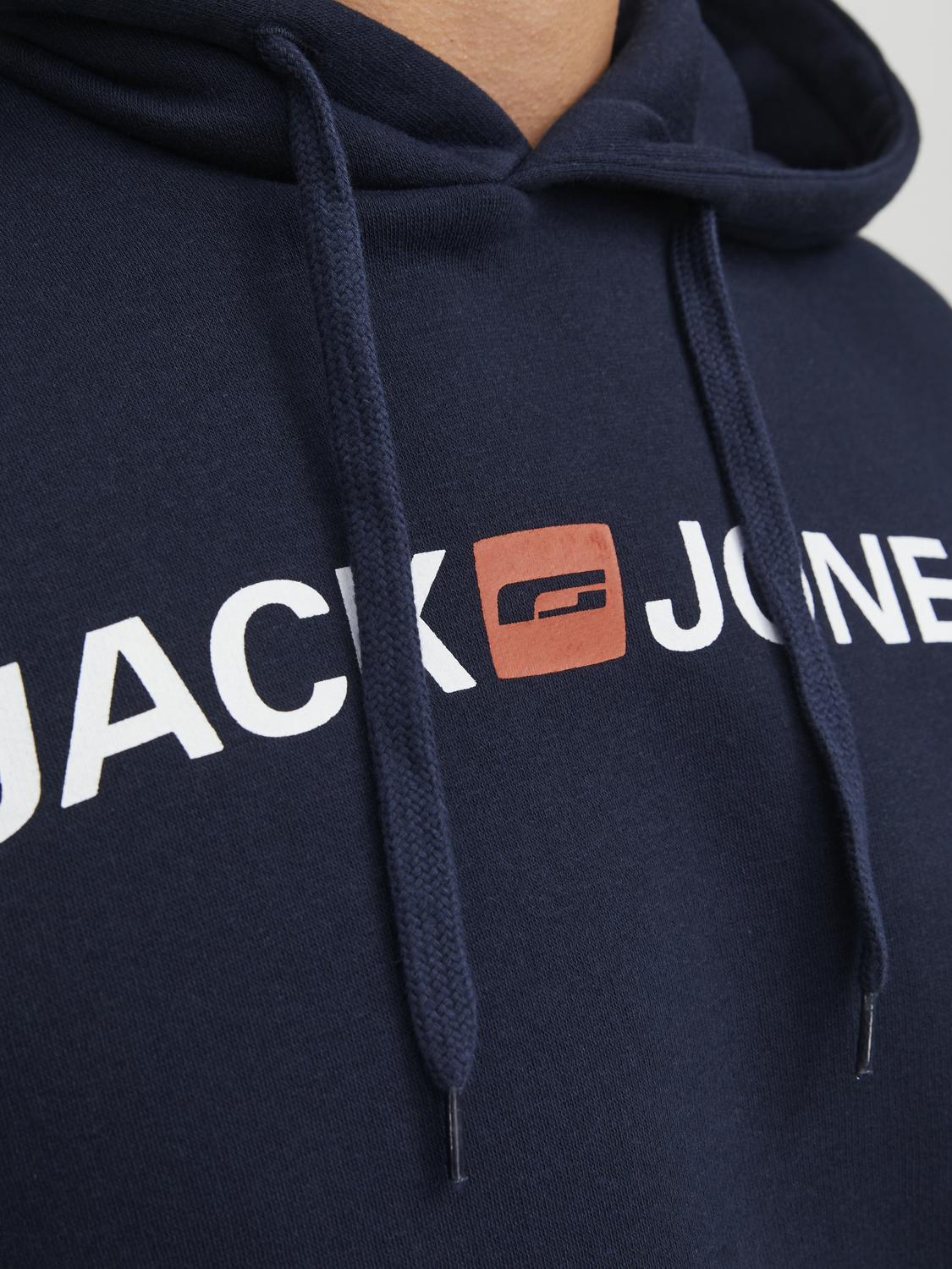 Jack & Jones Old Logo Sweat Hood For Men (JJECORP) in 3 Colours, Large