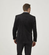 Skopes Tailored Fit Velvet Sports Jacket Jive Size 52 - 62, Black, Teal