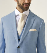 Skopes Lucien Suit Tailored Fit Jacket For Men in Sky Blue, 36S-62L