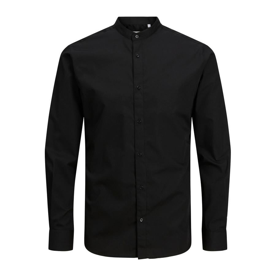 Jack & Jones Plus (12245367) Grandad Long Sleeve Plain Shirt in 3 Colour Options 1XL to 6XL
