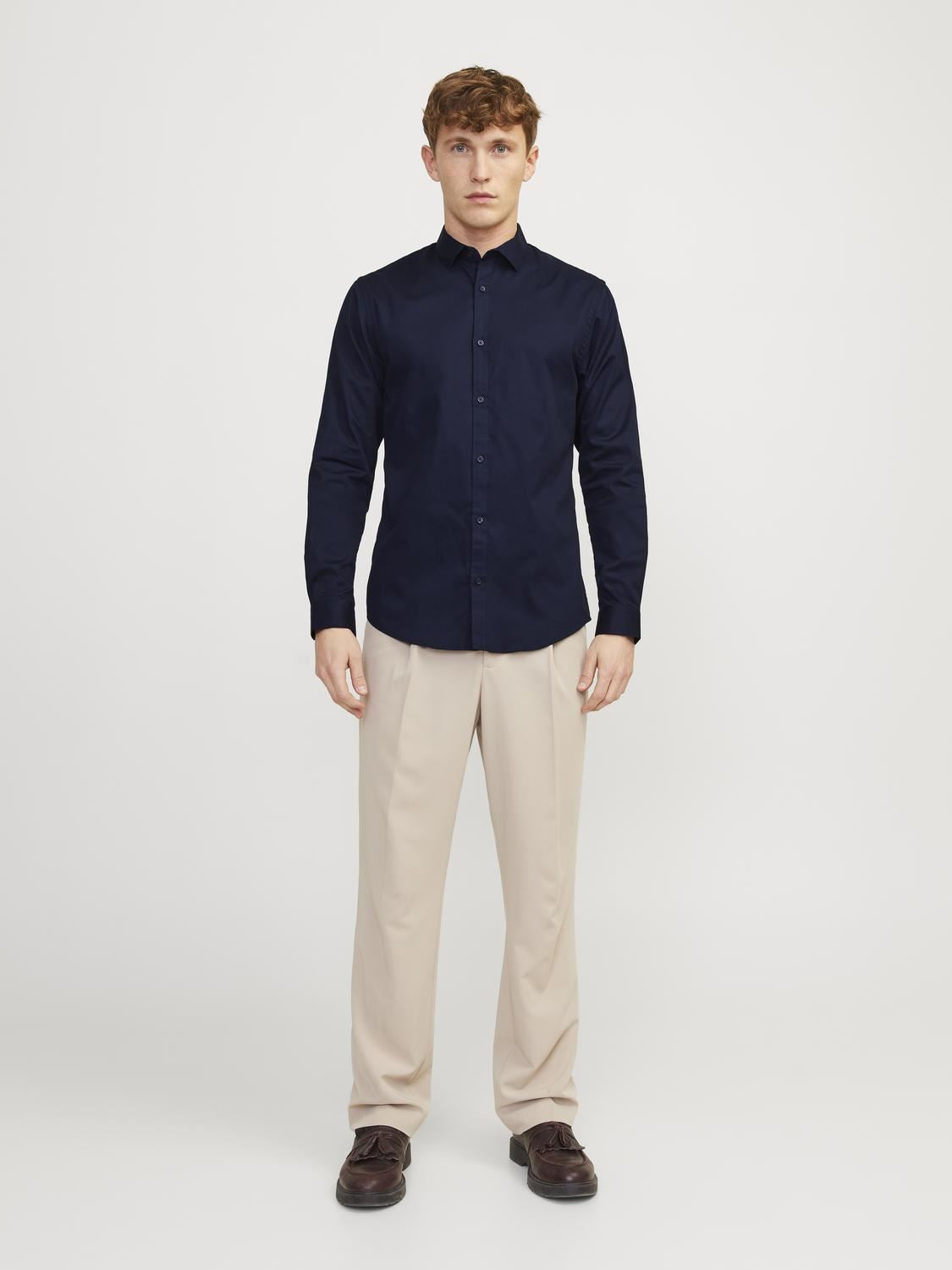Jack & Jones Long Sleeves Slim Fit Shirt For Men (JPRBLACARDIFF) in 4 Colours, L-XL