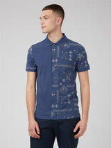 Ben Sherman (0070757IL) Men's Signature Polo in Blue 2XL to 5XL