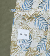 Skopes Tailored Fit Padua Jacket For Men in Herb Green Herringbone, 36S-62L