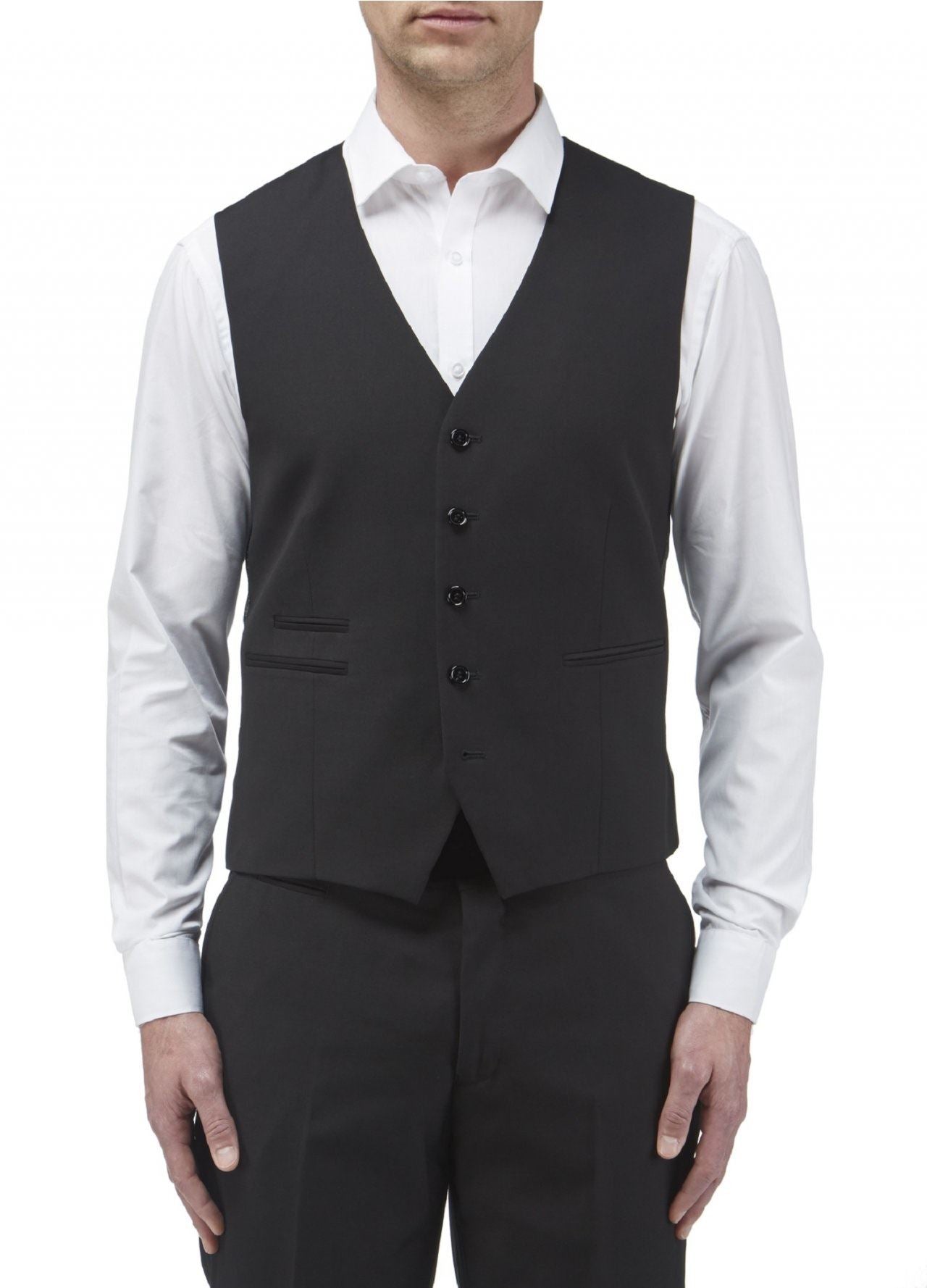 Skopes Madid Suit Waistcoat in Black