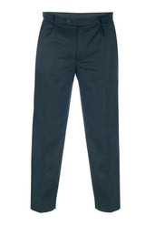 DUKE LONDON MENS KING SIZE GABARDINE TROUSERS IN BLACK IN WAIST 42 TO 60 INCHES, L 27/29/31/33