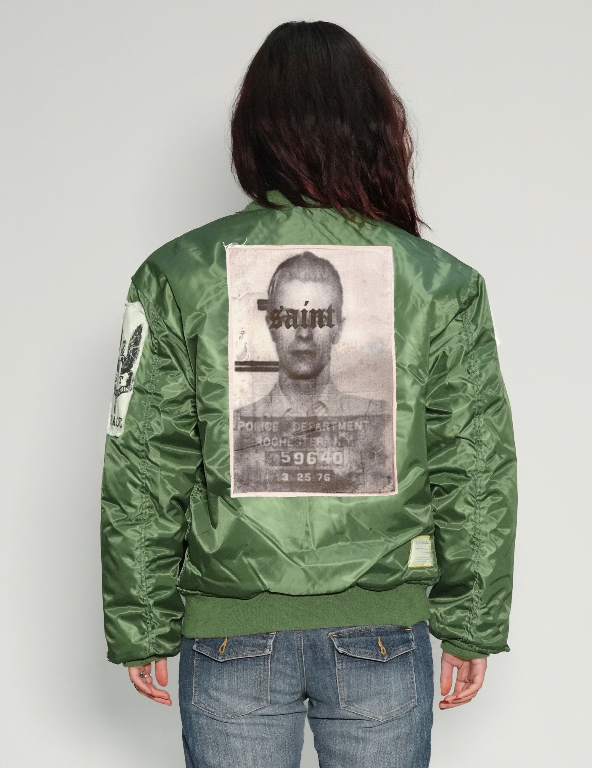 MA-1 Patched Bomber in Green