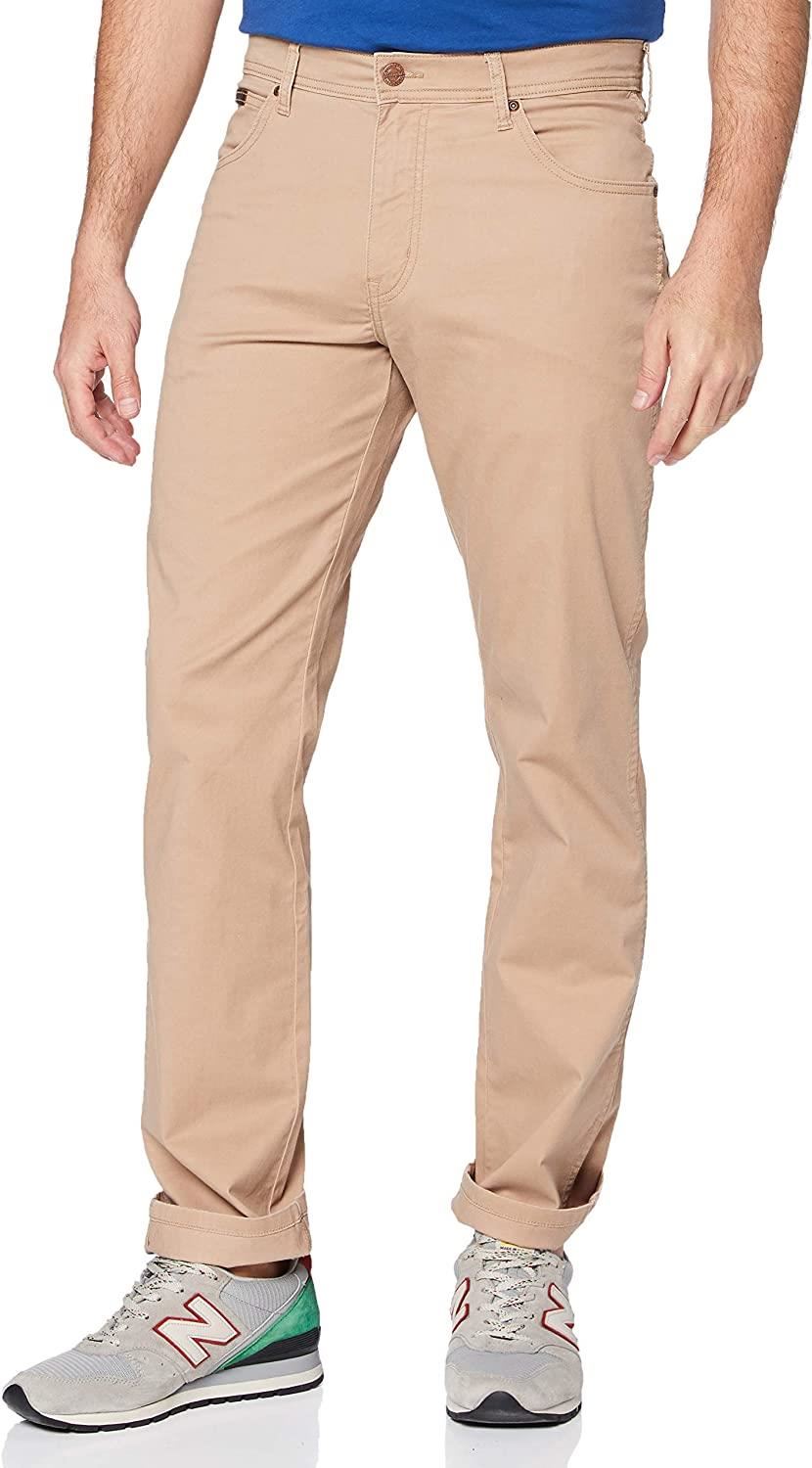 Wrangler Greensboro Texas Slim Stretch Chino Waist 38 - 46, 10 Colours