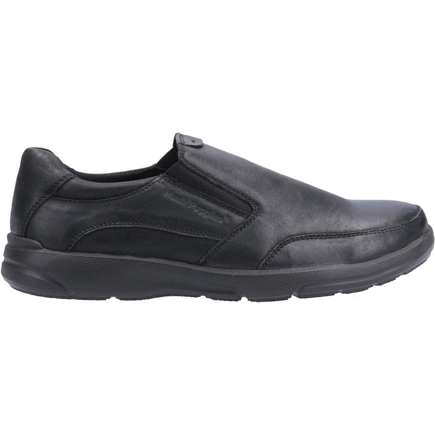 Hush Puppies Aaron Slip On Mens Shoes in Black