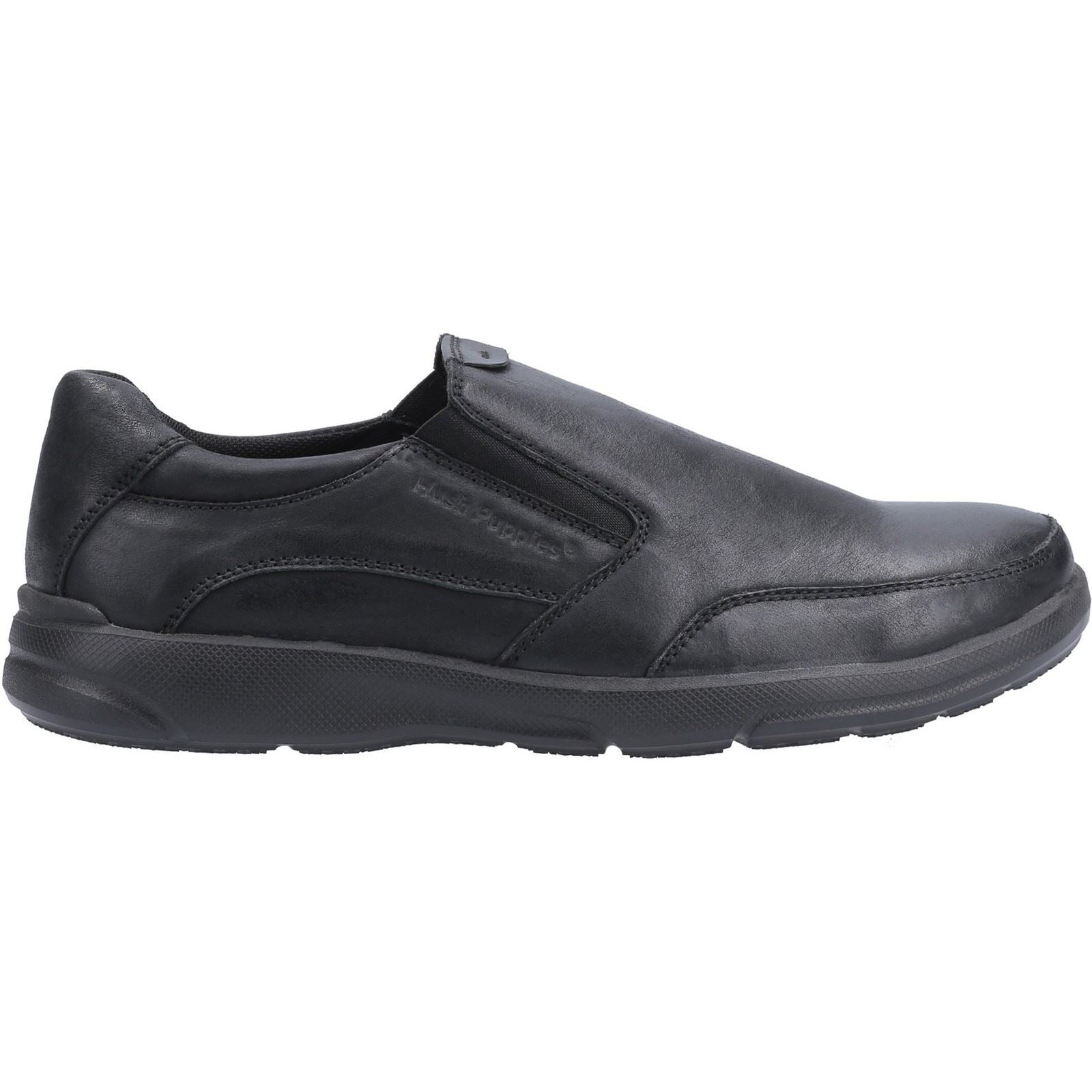 Hush Puppies Aaron Slip On Mens Shoes in Black