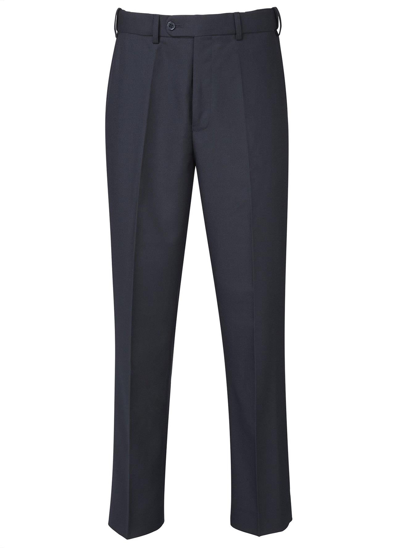 SKOPES Mens Extra Tall Wool Blend Formal Trousers in Navy (Wexford)