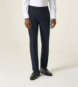 Skopes Tailored Fit Harcourt Suit Trouser For Men in Navy Ink Tweed Effect, 30W-58W