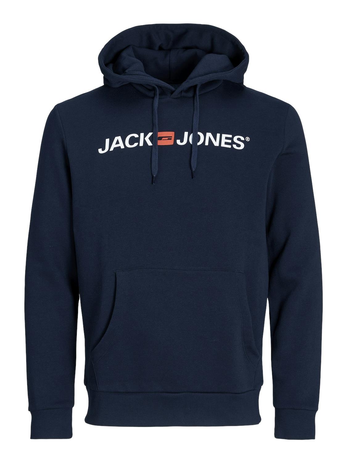 Jack & Jones Old Logo Sweat Hood For Men (JJECORP) in 3 Colours, Large