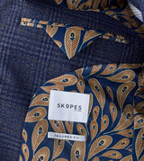 Skopes Men's Plus Size Sports Jacket Tal Woolf Check In Navy (MM30029) Size 54" To 62"