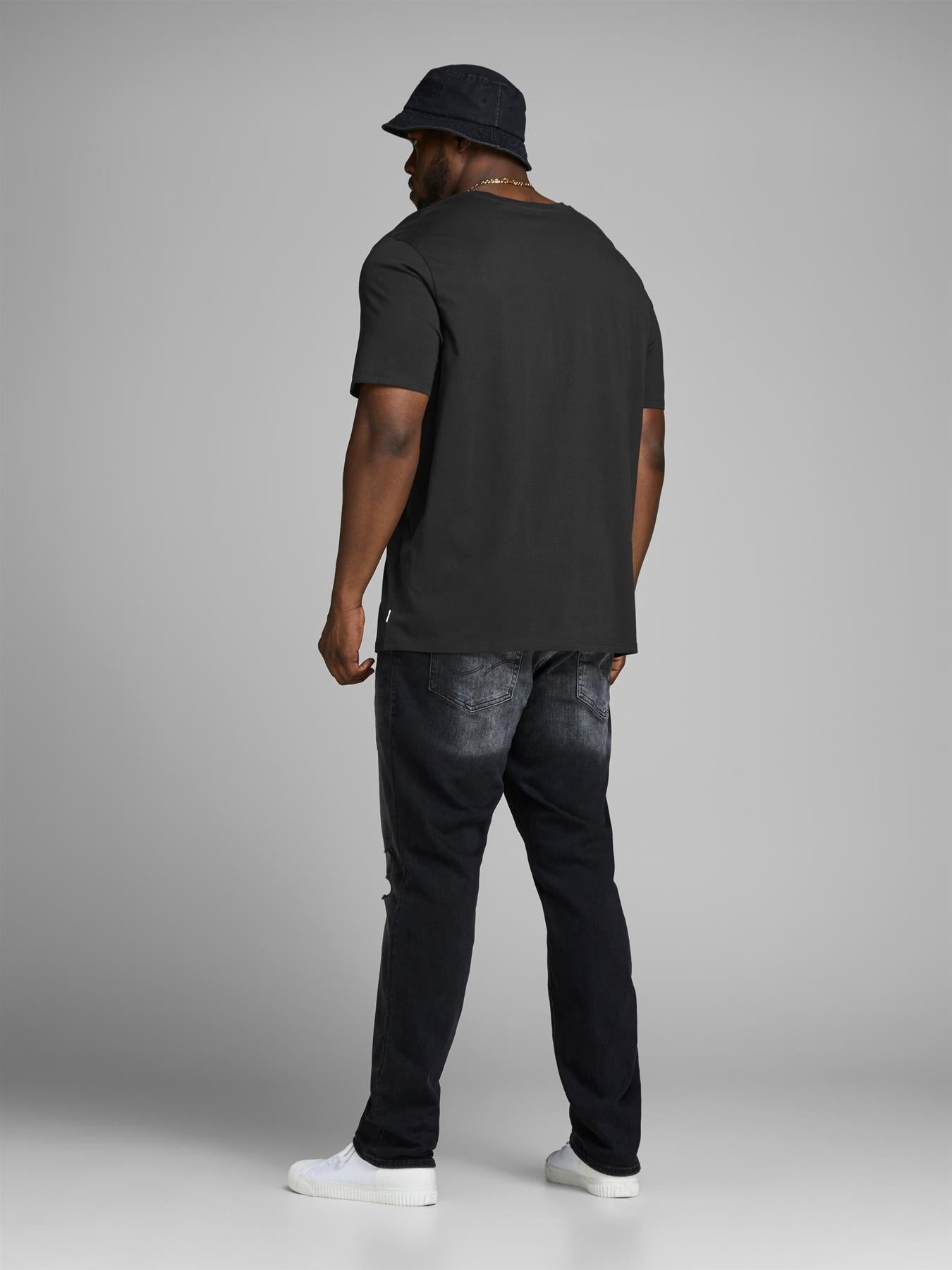 Jack & Jones Mens Plus Size Organic Cotton Basic Tee