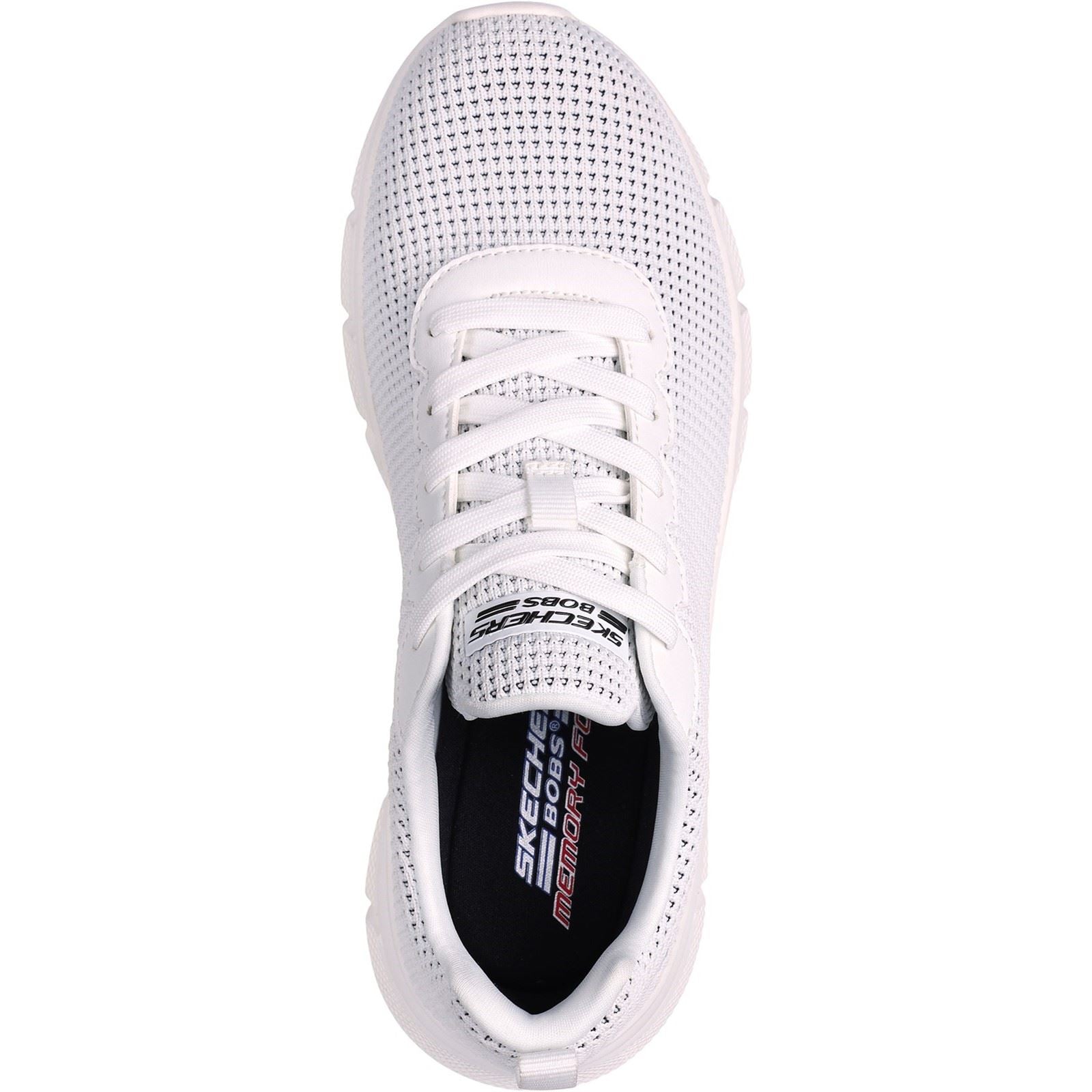 Skechers Women Trainers - Bobs Sport B Flex - Visionary Essence in White, 3-8 - GAR117346
