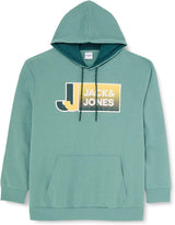 Jack & Jones Men's Plus Size JCOLOGAN Sweat Hoodie in 2 Colours 1XL to 6XL