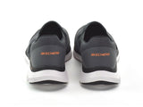 SKECHERS Men's Flex Advantage 4.0 Slip On Sneakers in Charcoal/Orange