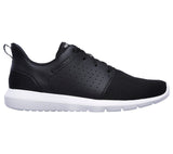 SKECHERS Men's Foreflex lace up athletic walking and training sneaker in Black/White