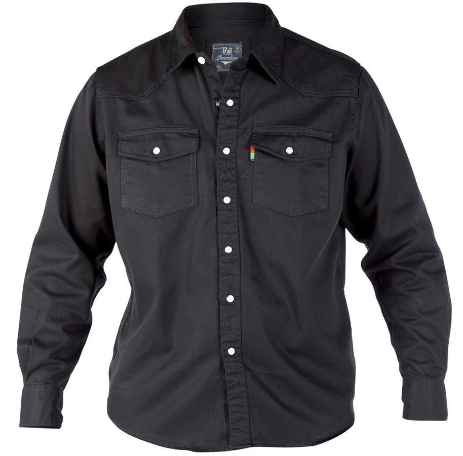 Duke Western Style Long Sleeve Denim Shirt in Size Small to XXL  2 Colours