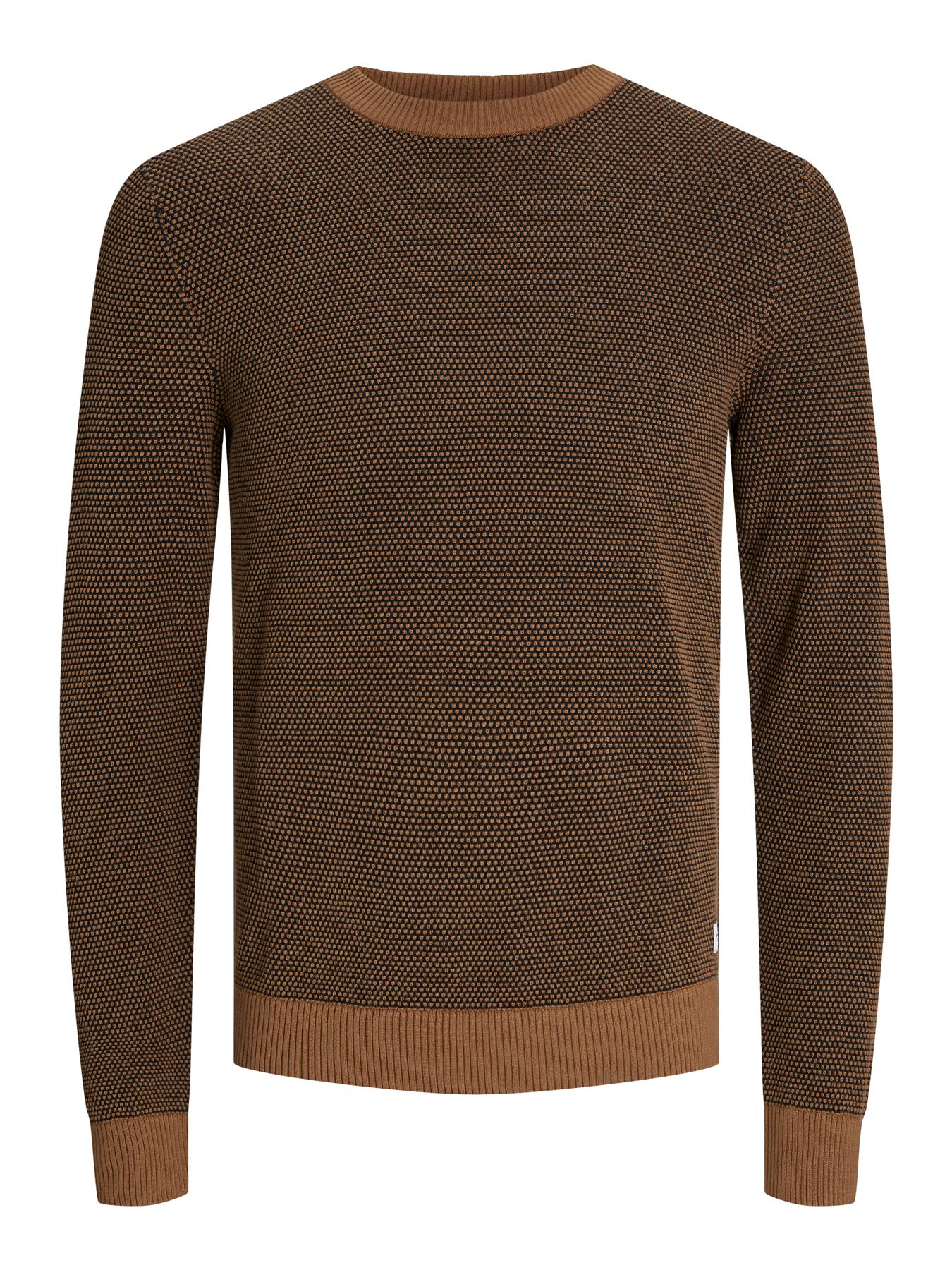 Jack & Jones Knit Crew Neck With Long Sleeves For Men (JJEGLOBE) in 6 Colours, L-XL