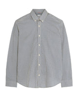 Ben Sherman Big Size Split Spot Print Long Sleeve Shirt For Men in Fog, 2XL-5XL