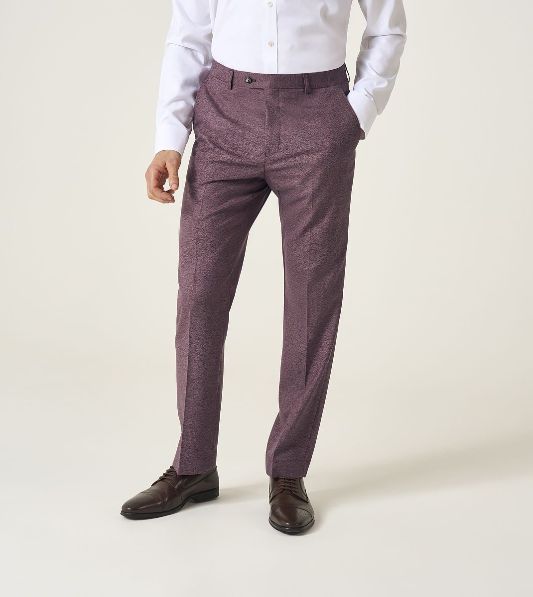 Skopes Jodrell Suit Tailored Fit Trouser For Men ins Berry, 28W-58W