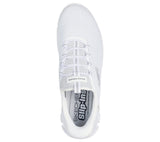 Skechers Slip On Sneaker Shoe For Men Glide-Step Noxus Slip-Ins Stretch Lace in White, 5.5-13