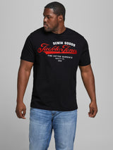 Jack & Jones Mens Plus Logo Printed Tee