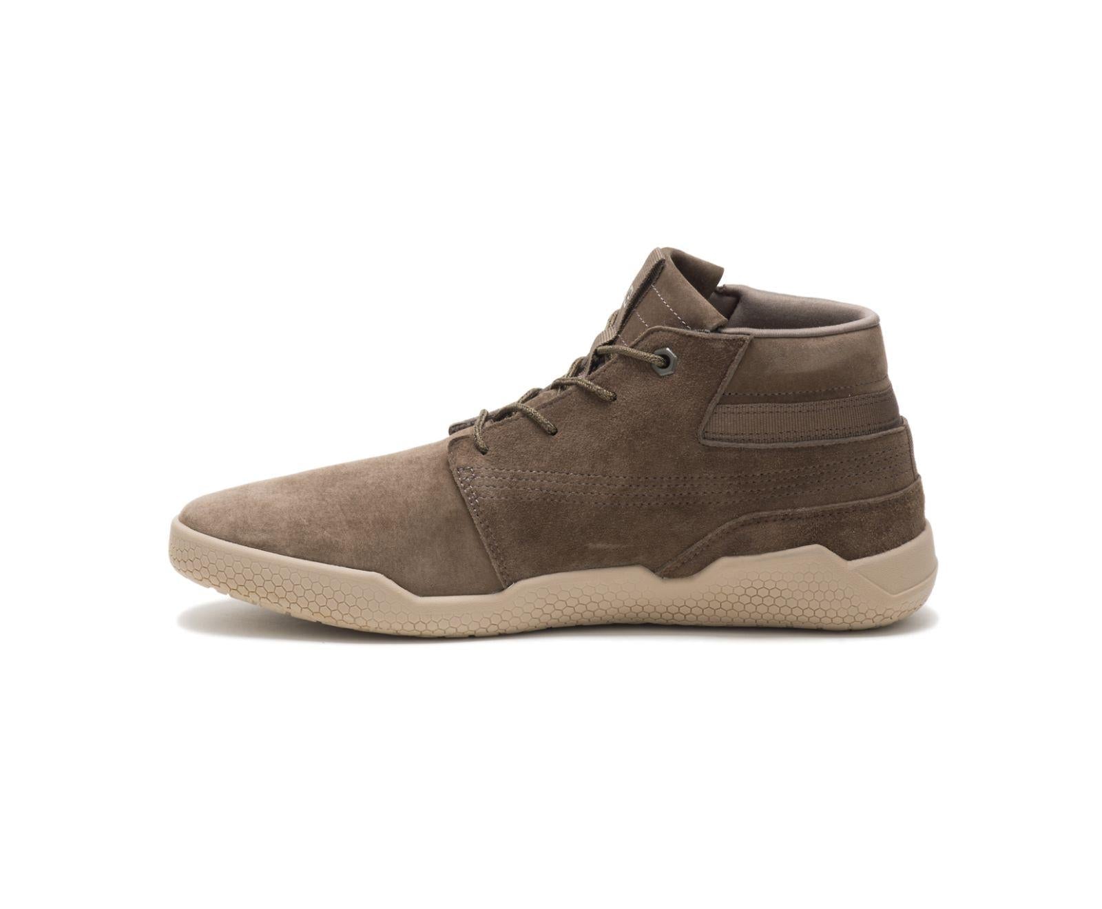 CAT Mens Code Hex Mid Shoes in Muddy Argile