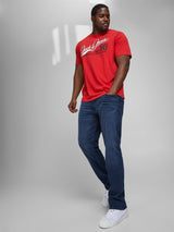 Jack & Jones Mens Plus Logo Printed Tee