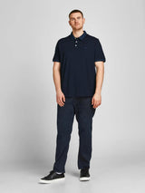 Jack & Jones (12143859) Men's Plus Size JJEPAULOS Polo Shirt in 6 Colours 2XL to 6XL