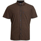 Ben Sherman Signature House Check Short Sleeve Shirt For Mens (0059144) in Pale Blue, 2XL-5XL